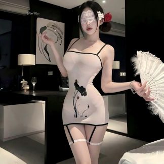 Bodysuit Jaring Tembus Pandang Terbuka