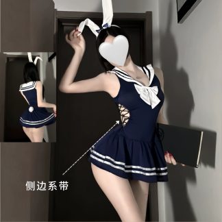 兔女郎学院制服套装 免脱开裆角色扮演内衣
