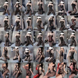 Bodystocking Jaring Nipis — Godaan Telus Pandang